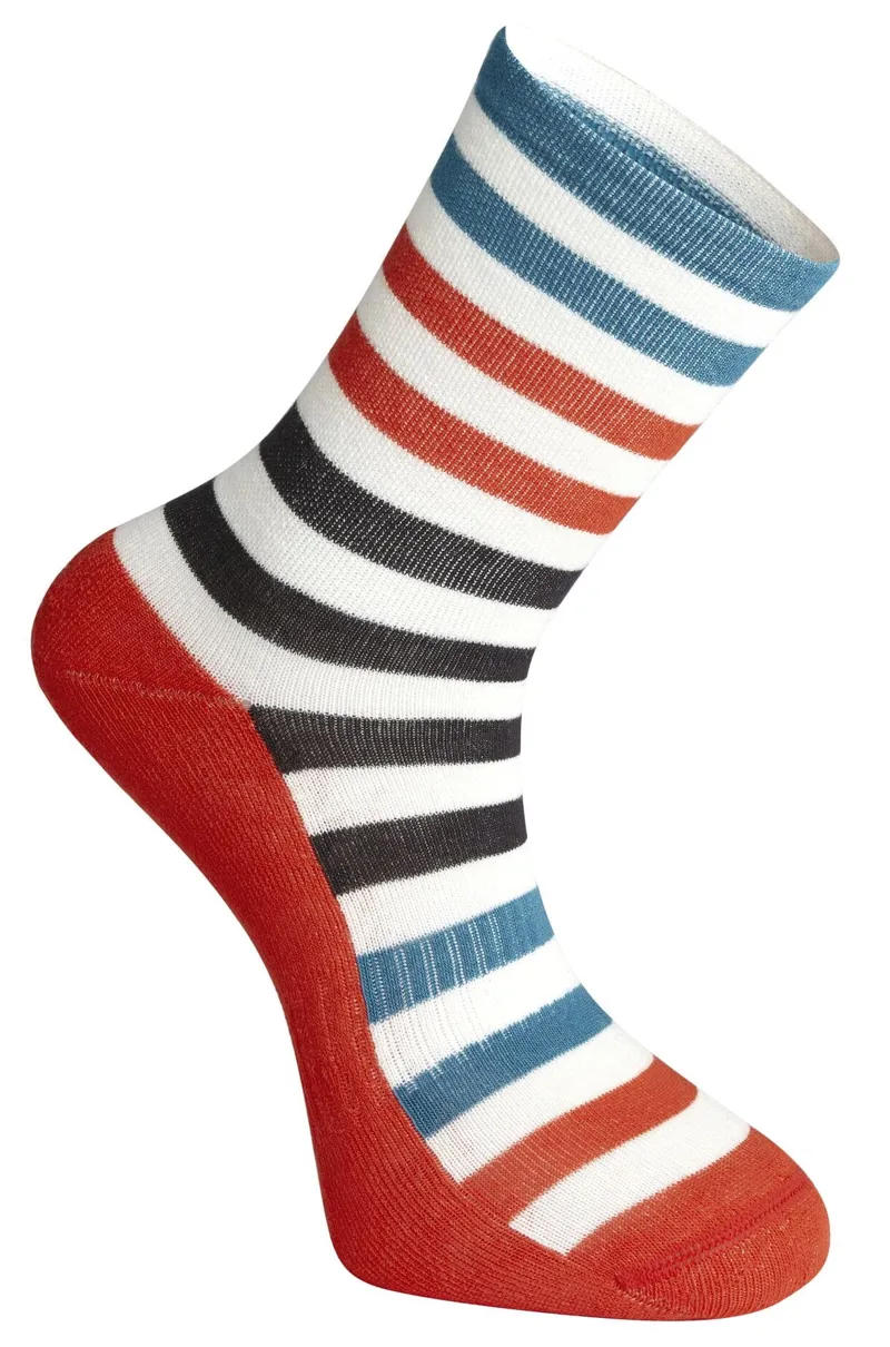 Madison Isoler Merino 3-Season Socks White/Red/Blue Pop
