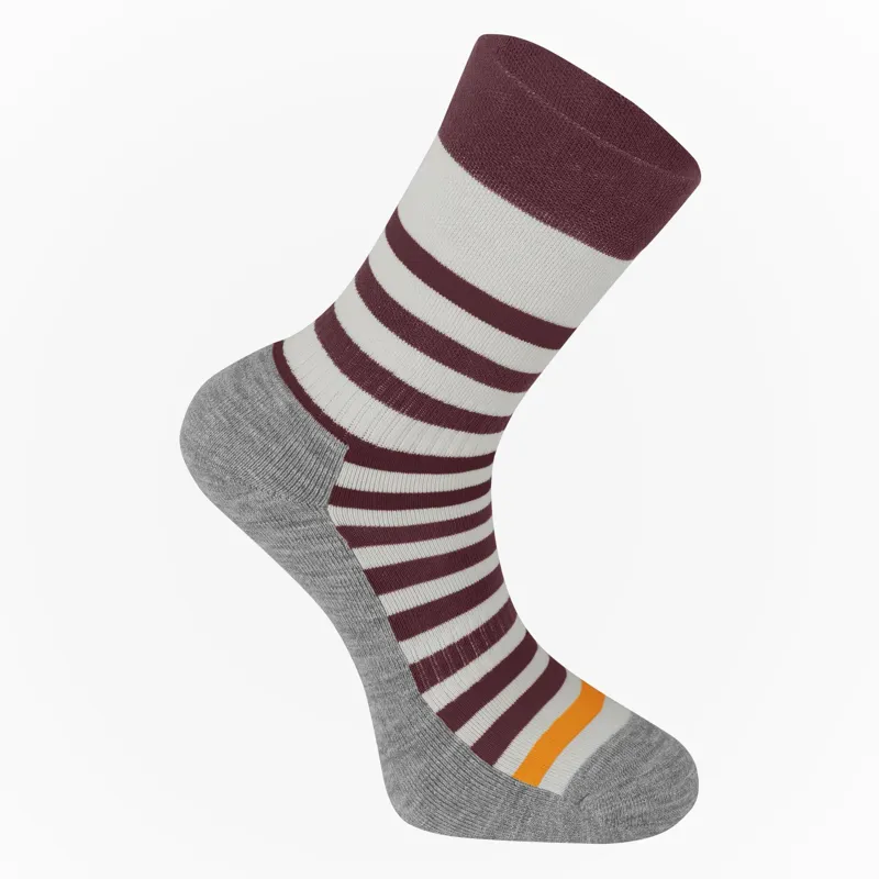 Madison DTE Isoler Merino 4 Season Sock Fig Red/Mango Orange