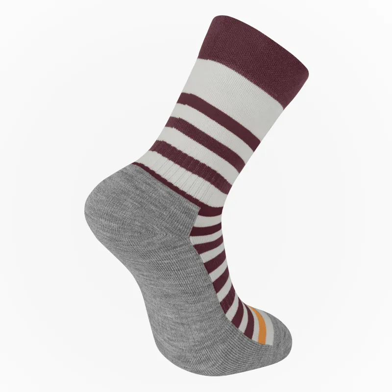 Madison DTE Isoler Merino 4 Season Sock Fig Red/Mango Orange-1