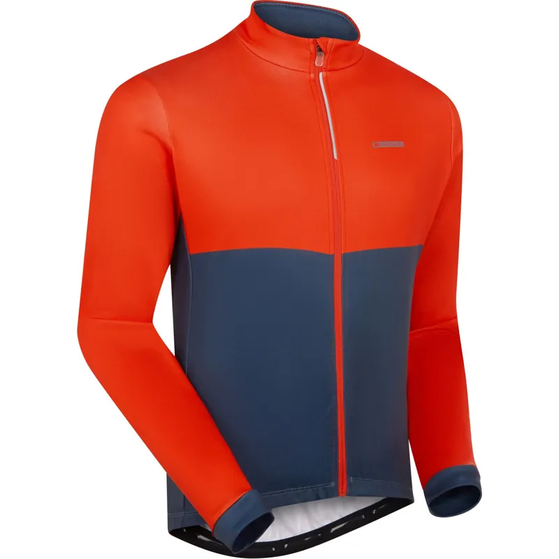Madison Sportive LS Thermal Jersey Chilli Red/Navy Haze-1