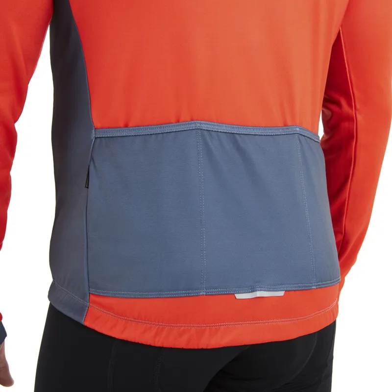 Madison Sportive LS Thermal Jersey Chilli Red/Navy Haze-4