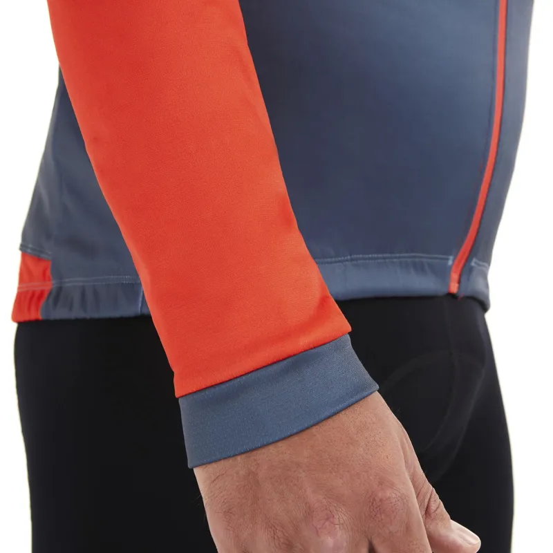 Madison Sportive LS Thermal Jersey Chilli Red/Navy Haze-3