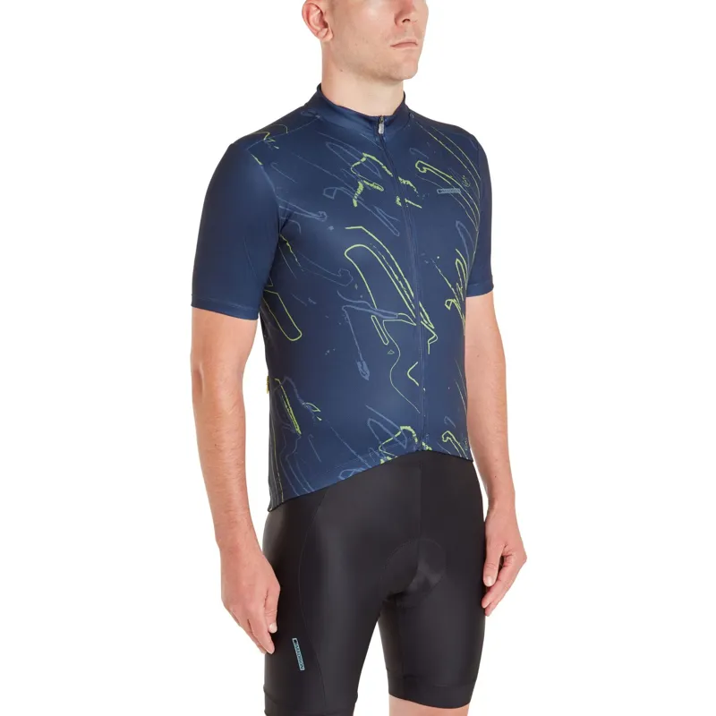 Madison Sportive SS Jersey Brush Strokes Ink Navy-2