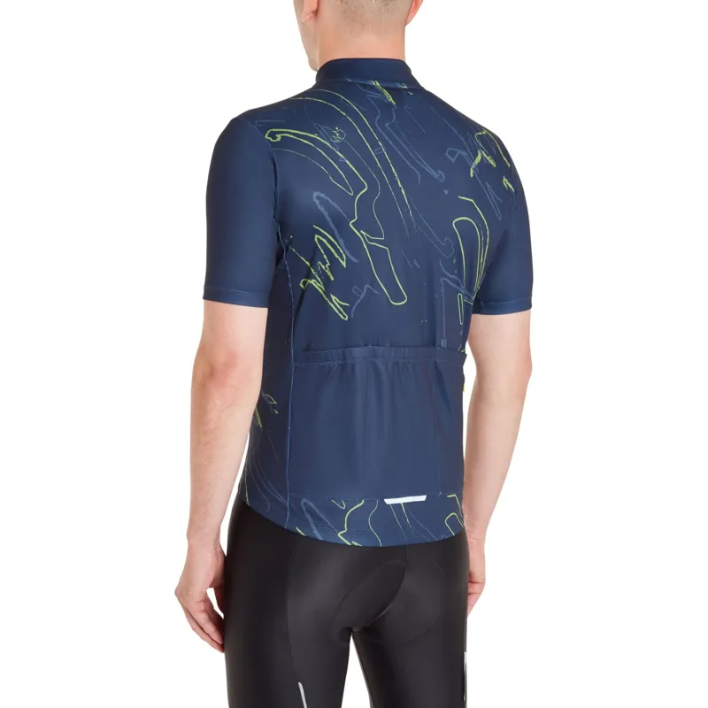 Madison Sportive SS Jersey Brush Strokes Ink Navy-3