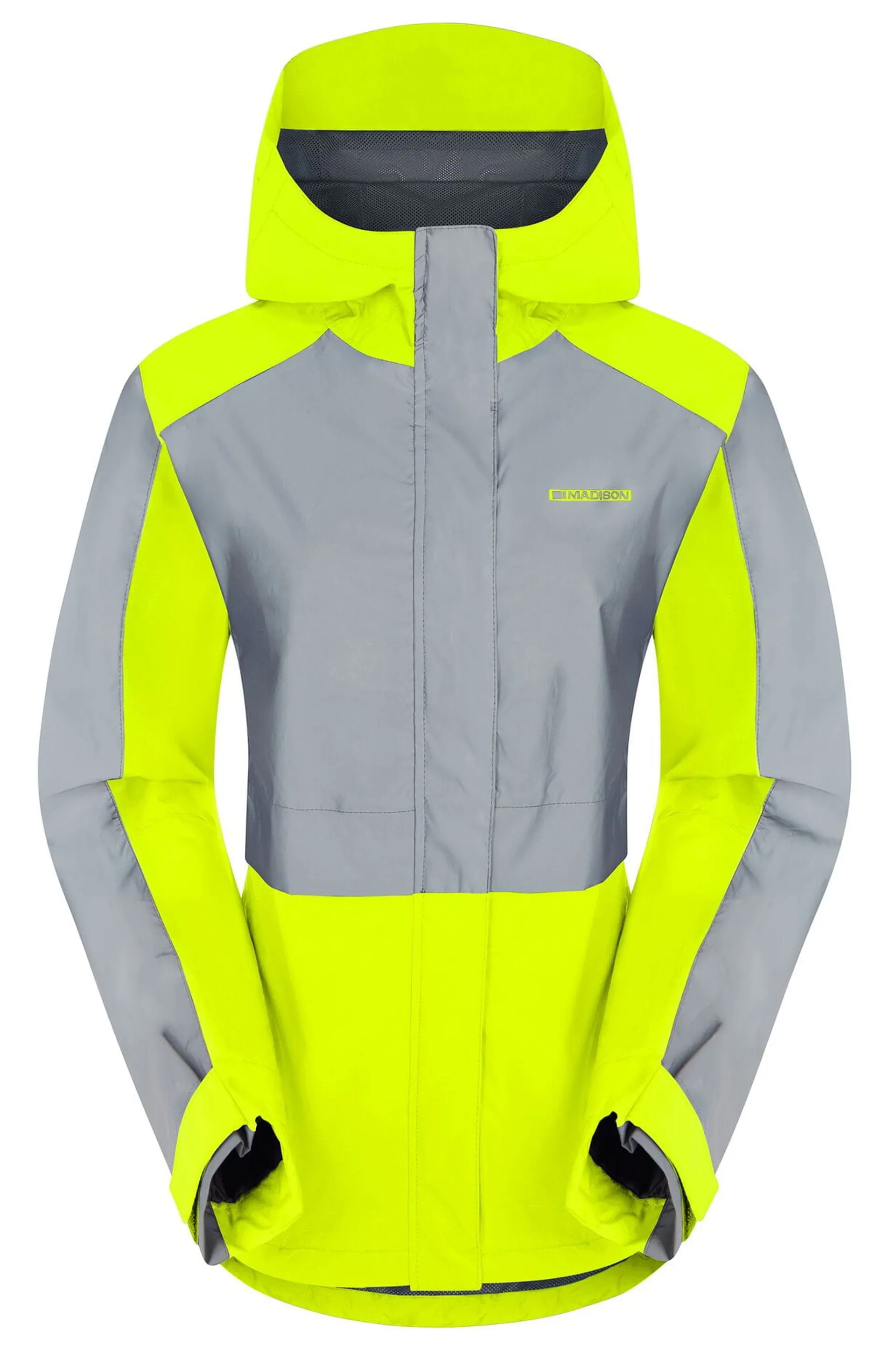 Madison Stellar FiftyFifty Reflective Womens Waterproof Jacket Hi-Vis  Yellow/Silver