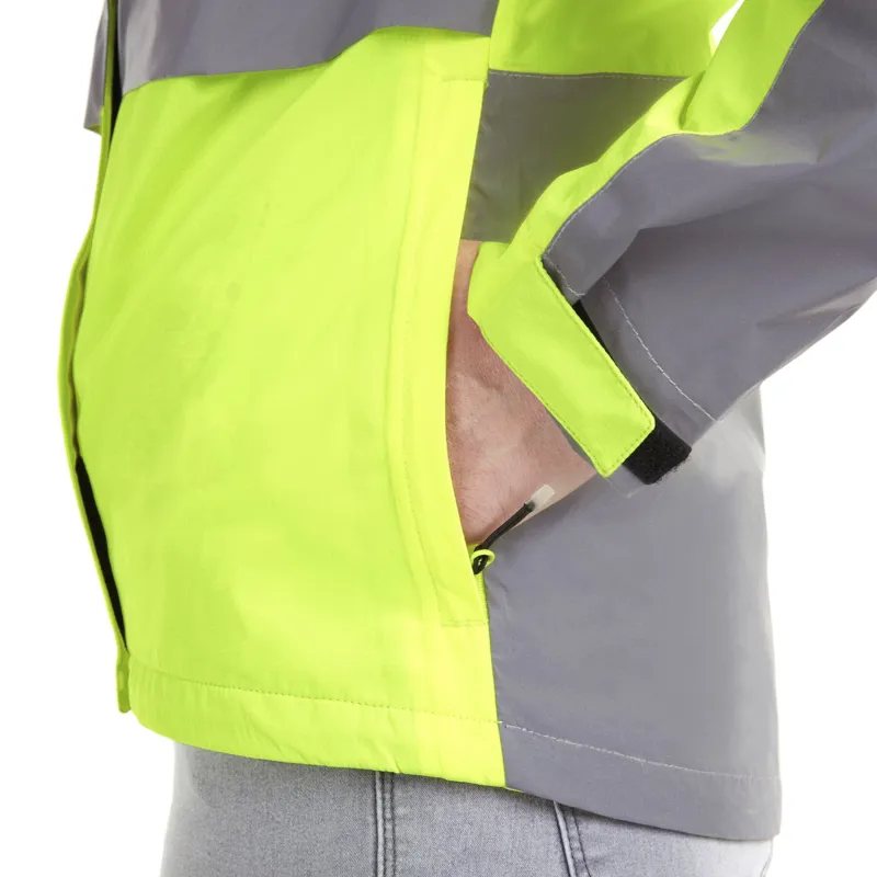 Madison Stellar FiftyFifty Reflective Womens Waterproof Jacket Hi-Vis Yellow/Silver-4