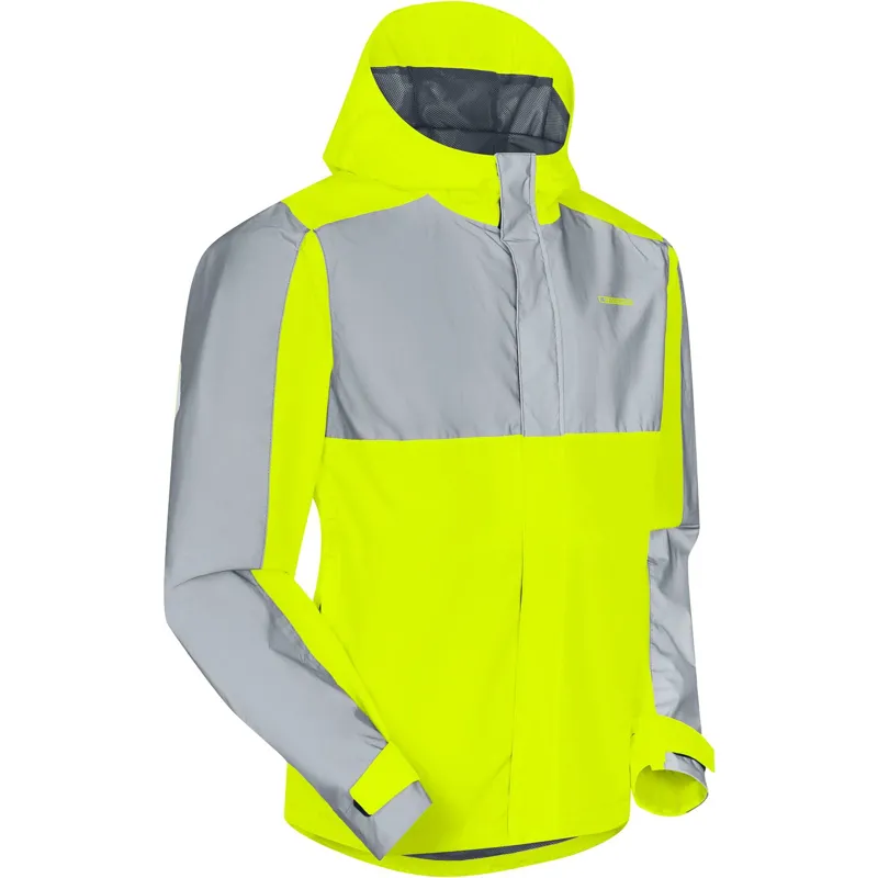 Madison Stellar FiftyFifty Reflective Waterproof Jacket Hi-Viz Yellow/Silver-1