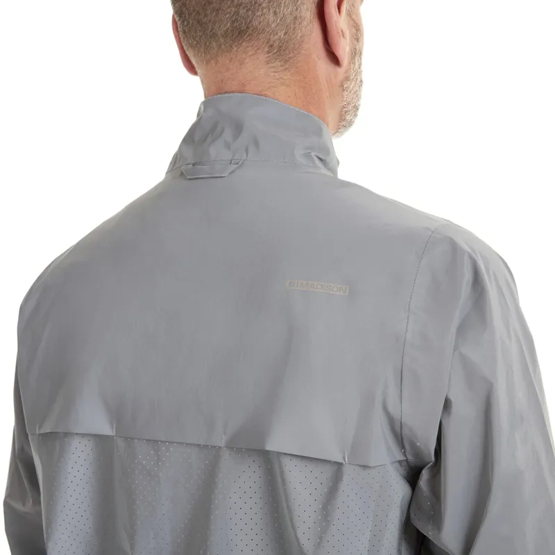 Madison Stellar Shine Reflective Waterproof Jacket Silver-3