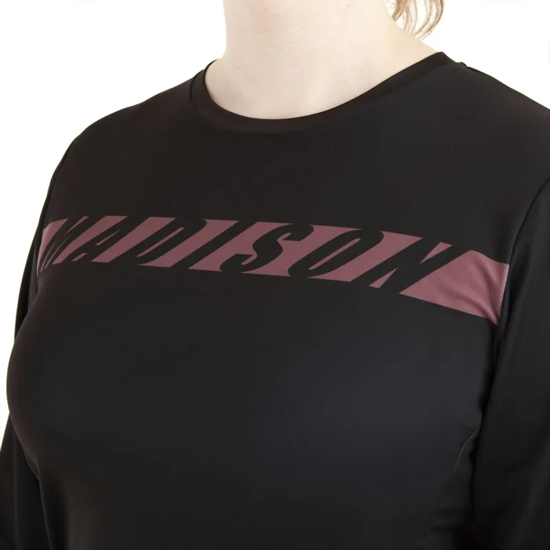 Madison Zenith Thermal Womens LS MTB Jersey Phantom Black-3