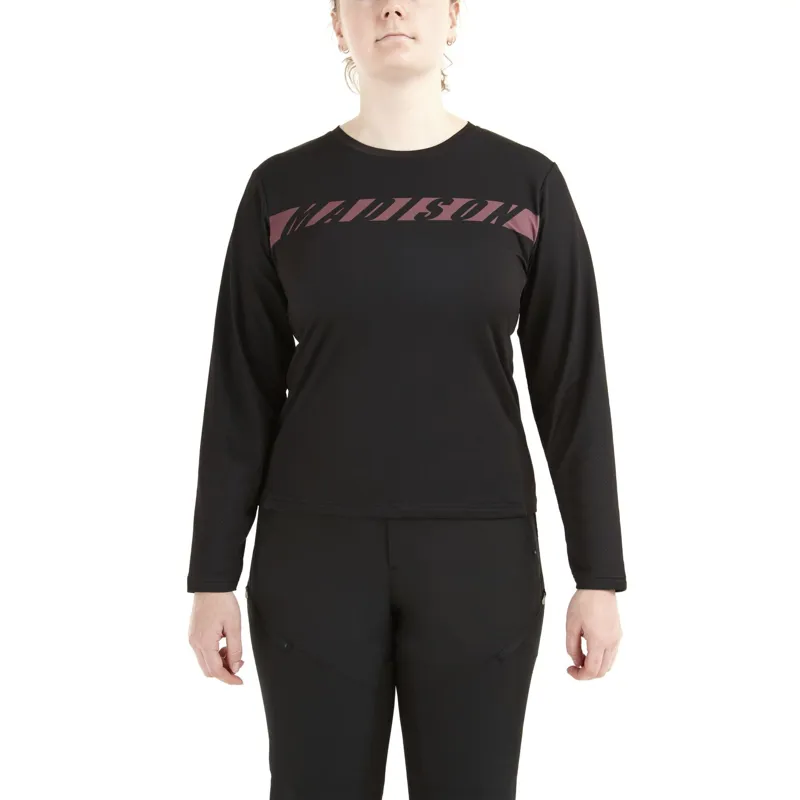 Madison Zenith Thermal Womens LS MTB Jersey Phantom Black-2