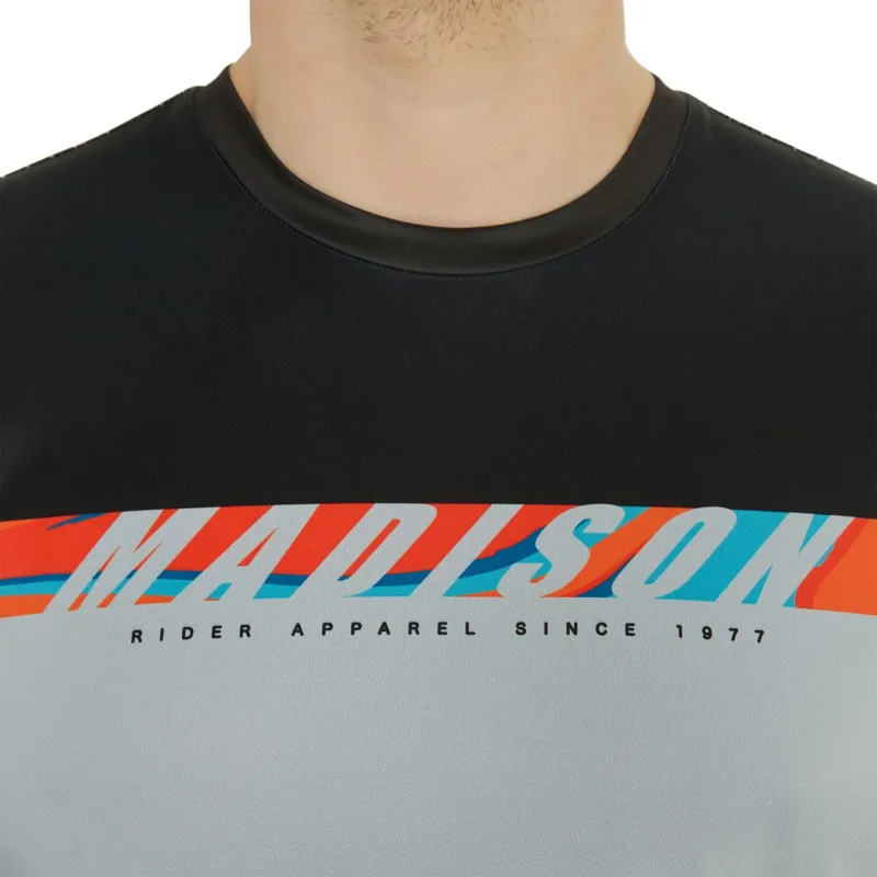 Madison Flux LS Jersey Black/Cloud Grey-2