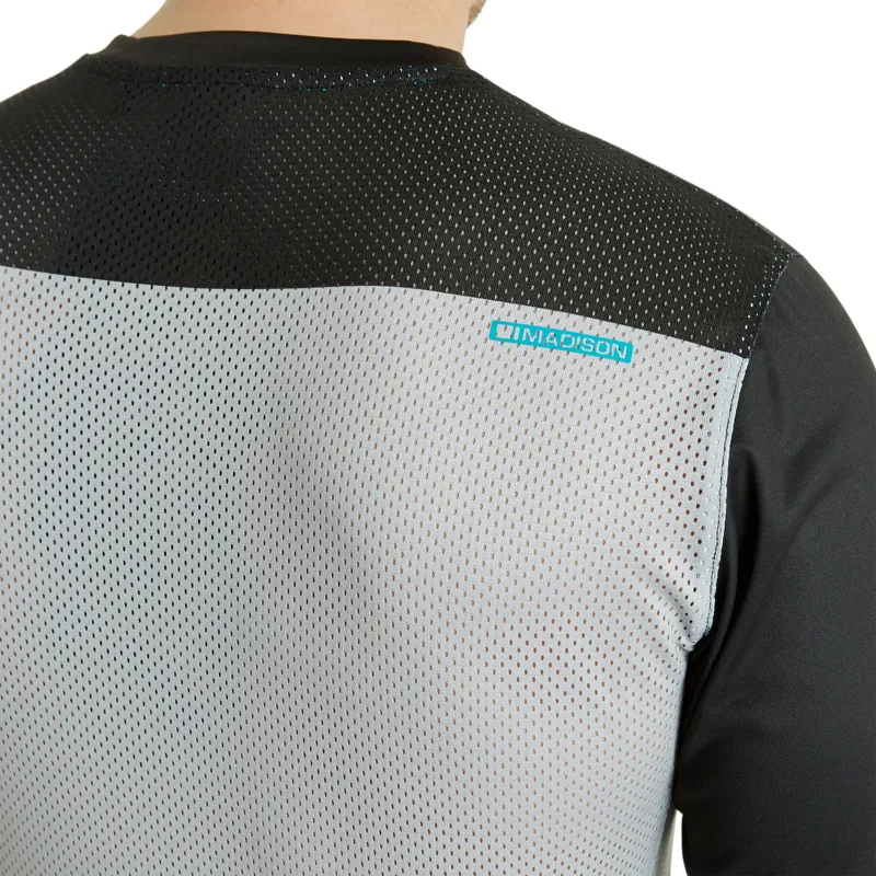 Madison Flux LS Jersey Black/Cloud Grey-6