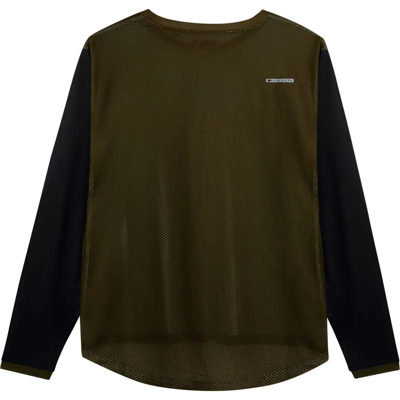 Madison Flux LS Jersey Dark Olive/Black-1