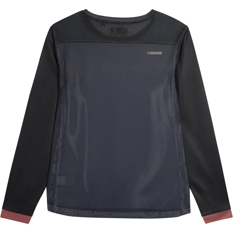 Madison Flux Womens LS Jersey Phantom Black-1