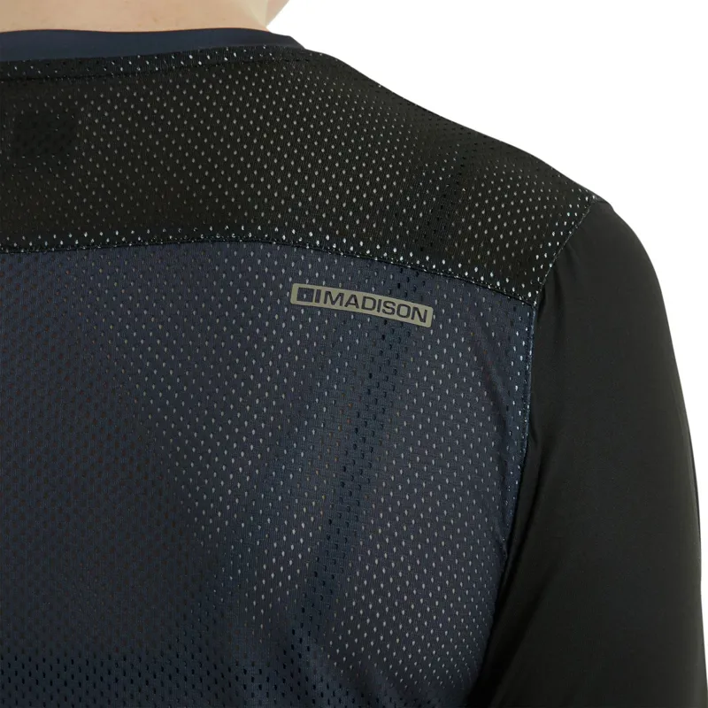 Madison Flux Womens LS Jersey Navy Haze-6