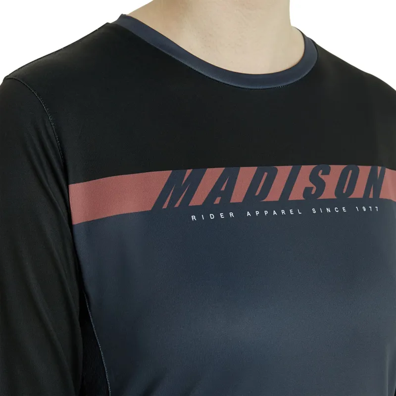 Madison Flux Womens LS Jersey Navy Haze-7