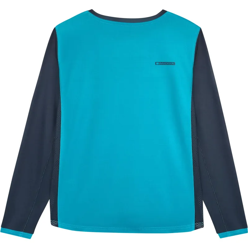 Madison Flux Youth LS Jersey Curacai Blue-1