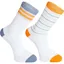 Madison Sportive Long Sock Twin Pack White/White Stripe