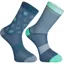 Madison Sportive Mid Sock Twin Pack Shale Blue/Teal