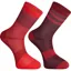 Madison Sportive Mid Sock Twin Pack Chilli Red/Burgundy