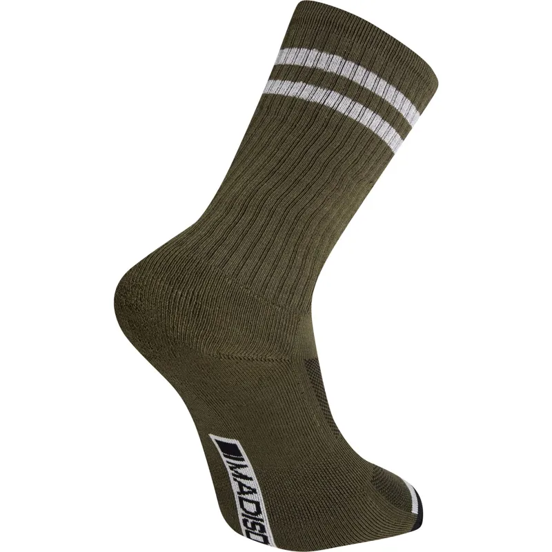 Madison Roam Extra Long Sock Dark Olive/Grey-1
