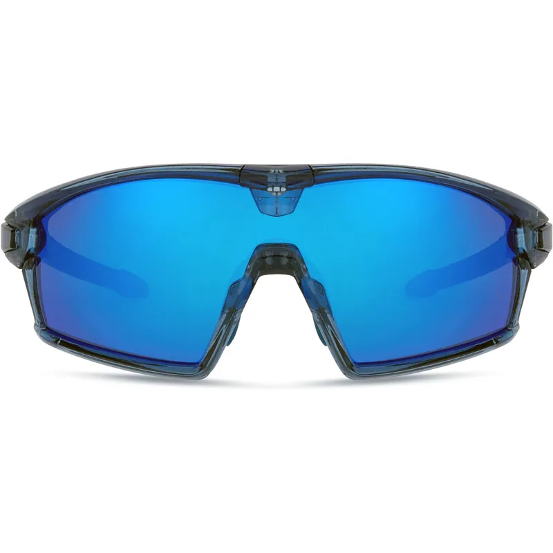 Madison Code Breaker Glasses 3 Pack Crystal Gloss Blue/Smoke Blue Mirror/Amber and Clear Lerns-3