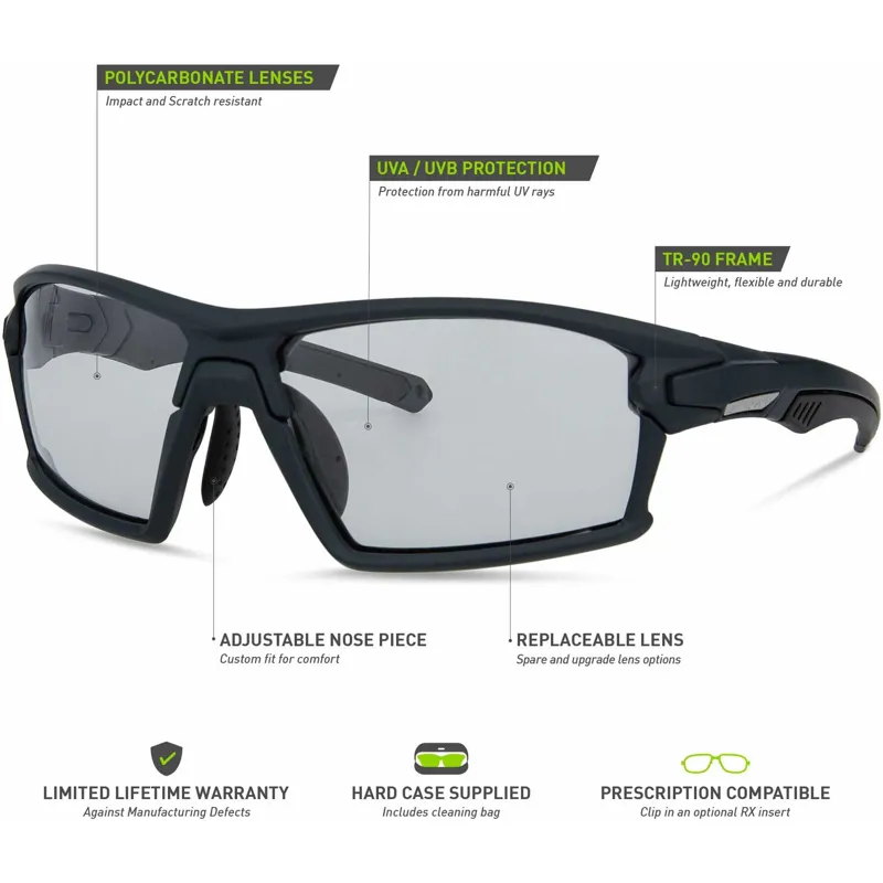 Madison Engage Glasses Matte Dark Grey/Clear-5