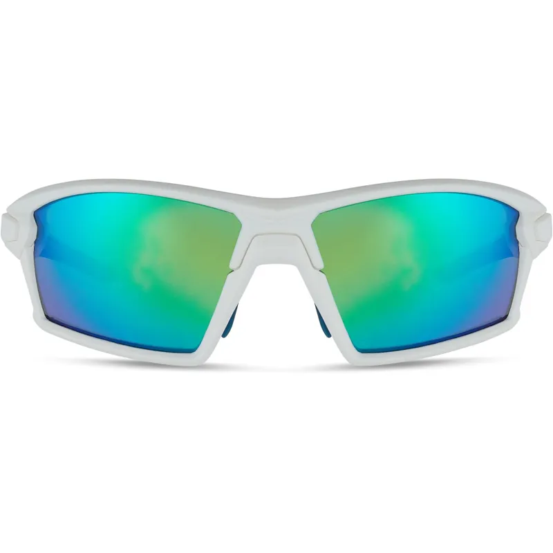 Madison Engage Glasses Matte White/Green Mirror-3