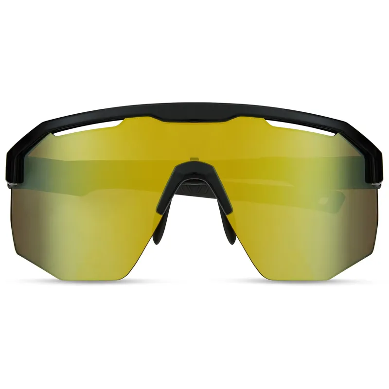 Madison Cipher Sunglasses 3 Pack Gloss Black/Gold Mirror/Amber and Clear Lens-4