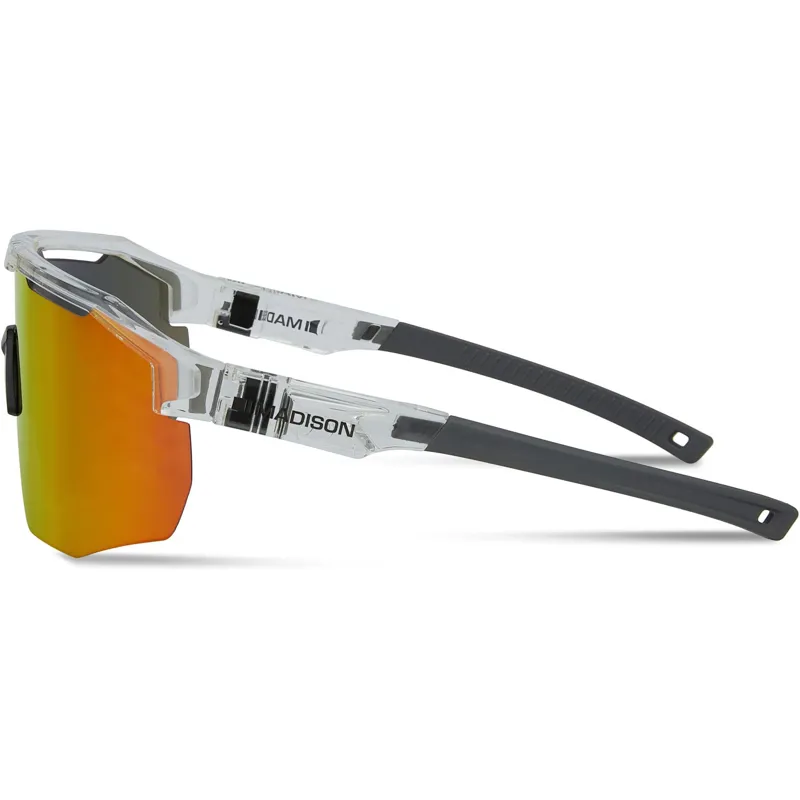 Madison Cipher Sunglasses 3 Pack Crystal Gloss Clear/Fire Mirror/Amber and Clear Lens-1