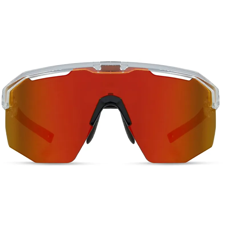 Madison Cipher Sunglasses 3 Pack Crystal Gloss Clear/Fire Mirror/Amber and Clear Lens-3