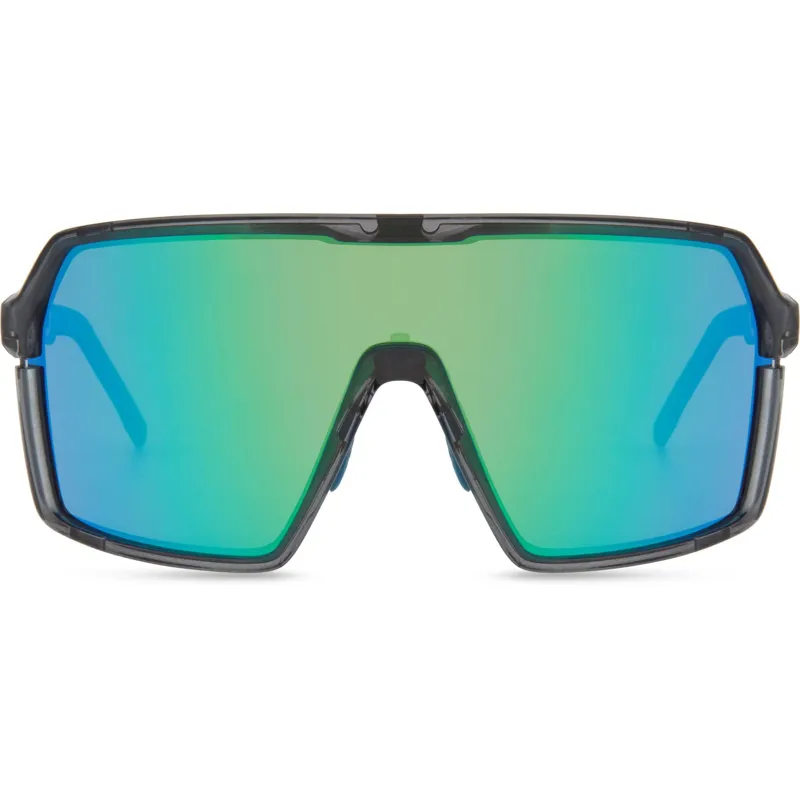 Madison Crypto Sunglasses Crystal Gloss Smoke/Green Mirror-2
