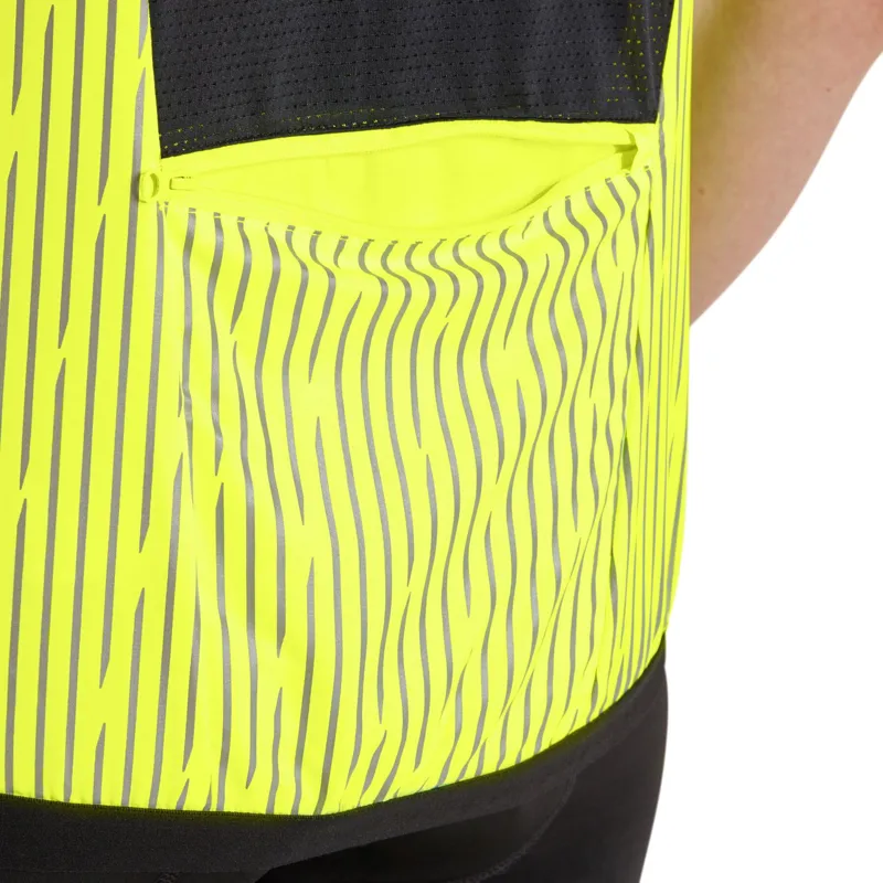 Madison Stellar Women's Reflective Windproof Gilet Hi-Viz Yellow-7