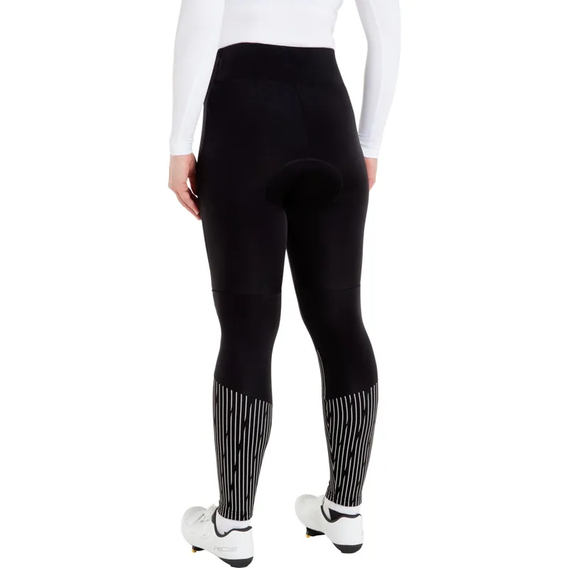Madison Stellar Women's Reflective Thermal Tights With Pad Black-3