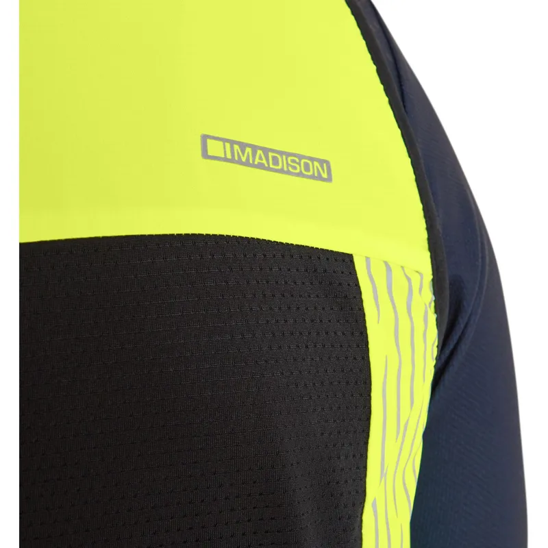 Madison Stellar Reflective Windproof Gilet Hi-Viz Yellow-9