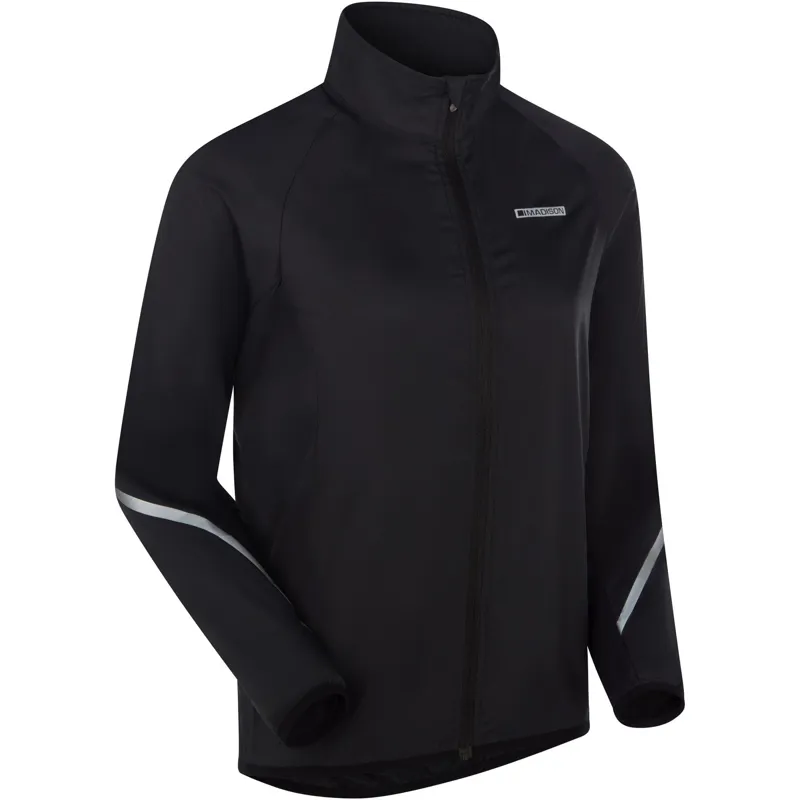 Madison Freewheel Youth Windproof Packable Jacket Black-1