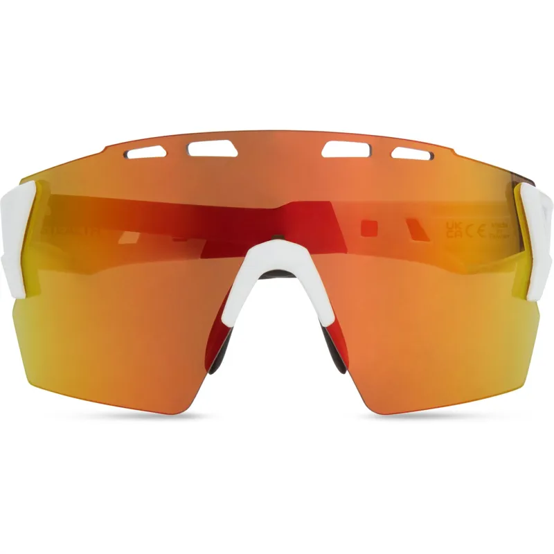 Madison Stealth Sunglasses 3 Pack Gloss White/Fire Mirror/Amber and Clear Lens-3