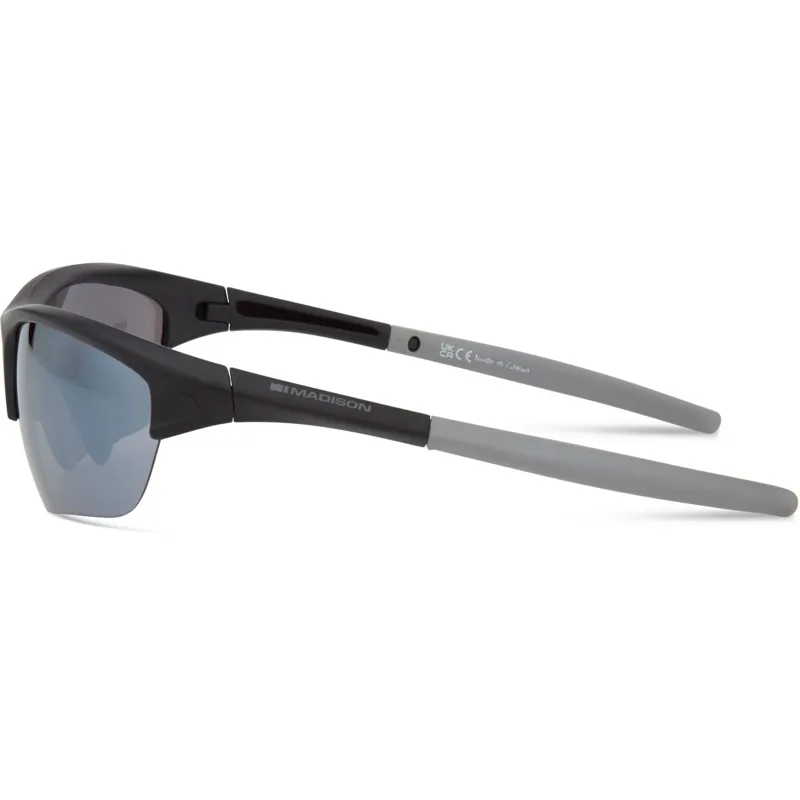 Madison Mission Sunglasses Matte Black/Silver Mirror-1