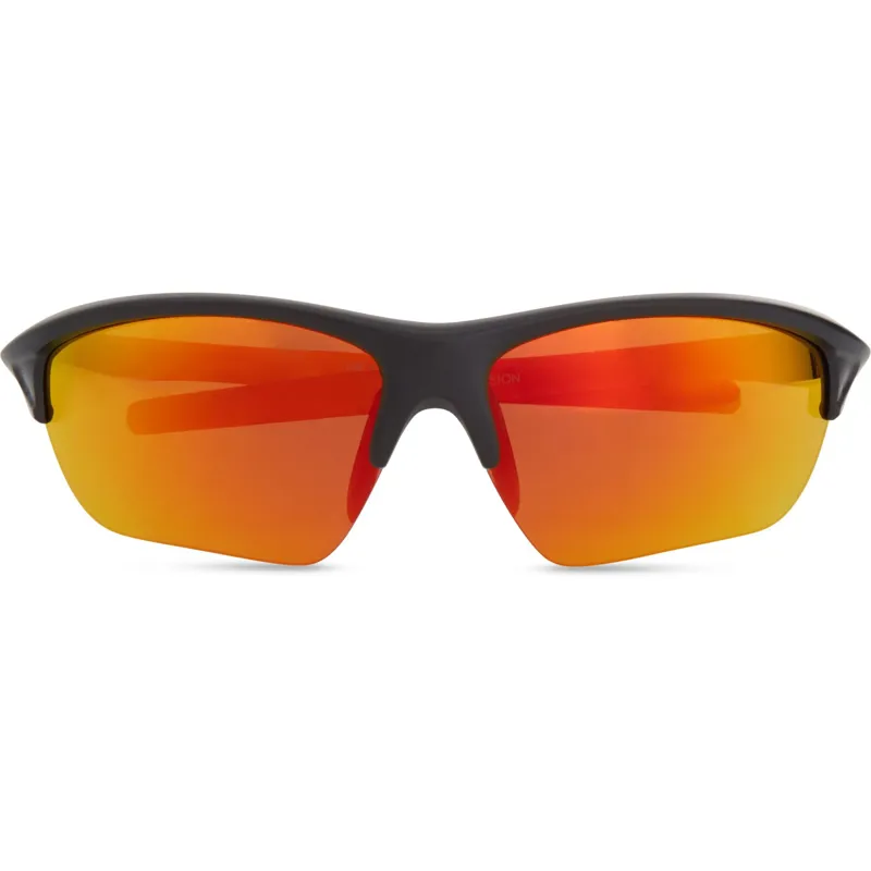 Madison Mission Sunglasses Matte Black/Fire Mirror-3