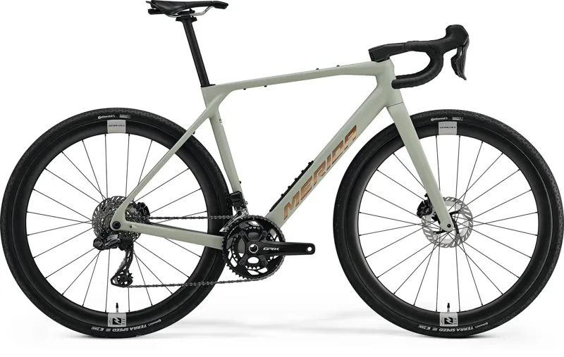 Merida Mission 7000O Gravel Bike 2026 Matt Moss Grey/Brushed Bronze