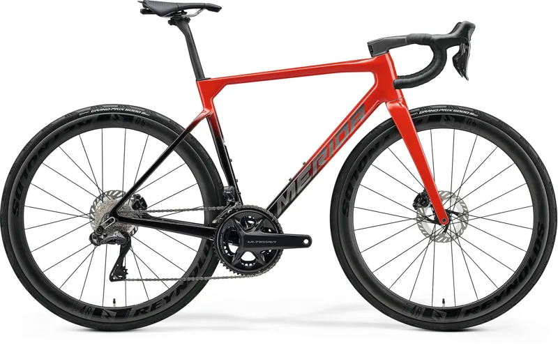 Merida Scultura 9000 Road Bike 2025 Red/Dark Red/Black