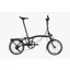 Brompton P-Line Urban With Rack Mid Bar Folding Bike 2023 Midnight Black