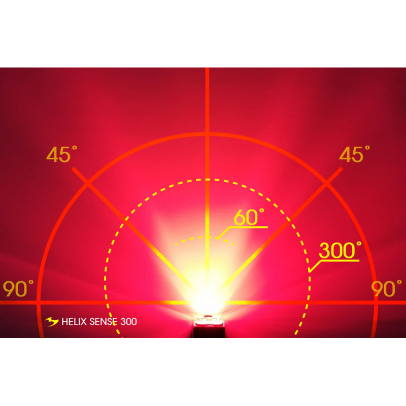 Moon Sport Helix Sense 300lm Black Rear Light-2