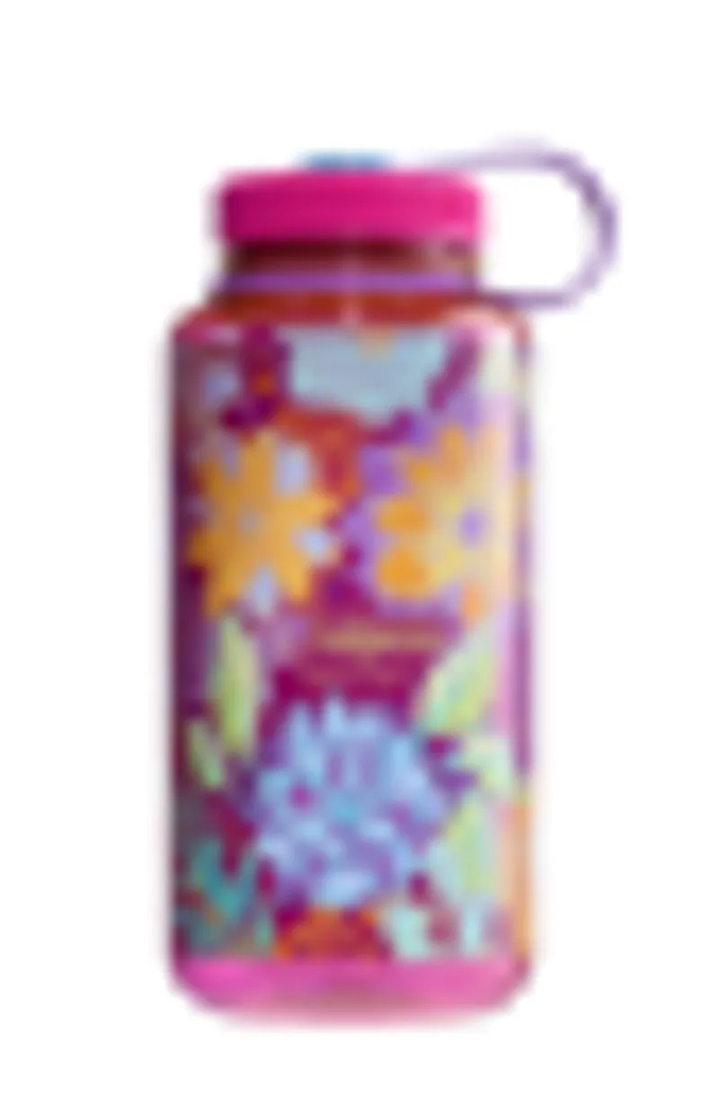 Nalgene Wide Mouth Sustain Bottle 32oz/1L Botanical Print Floral