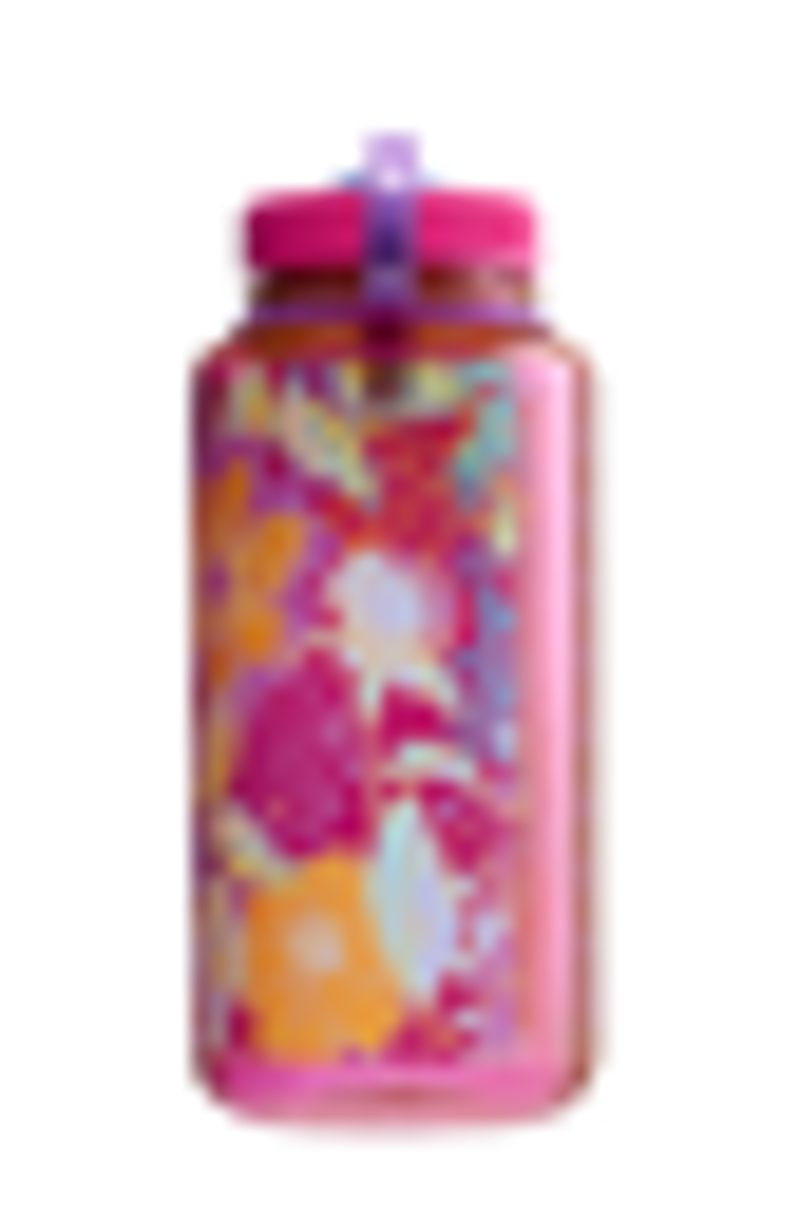 Nalgene Wide Mouth Sustain Bottle 32oz/1L Botanical Print Floral-3