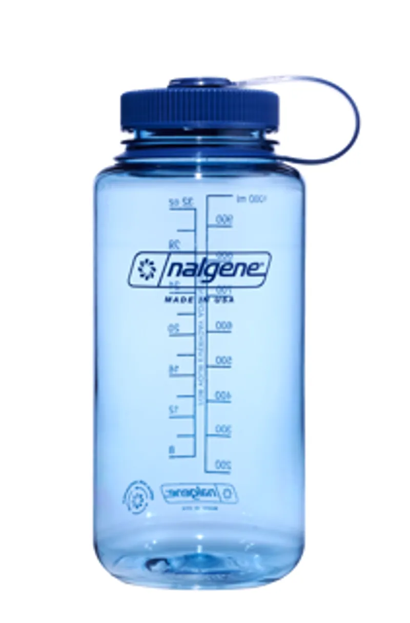 Nalgene Wide Mouth Sustain Tritan 1L  Bottle Colour Block Baby Blue