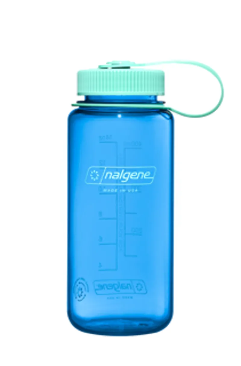Nalgene Wide Mouth Sustain Tritan Bottle Colour Block Cornflower Blue