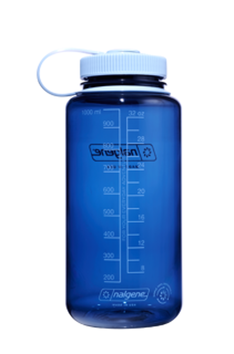 Nalgene Wide Mouth Sustain Tritan 1L  Bottle Colour Block Indigo-1