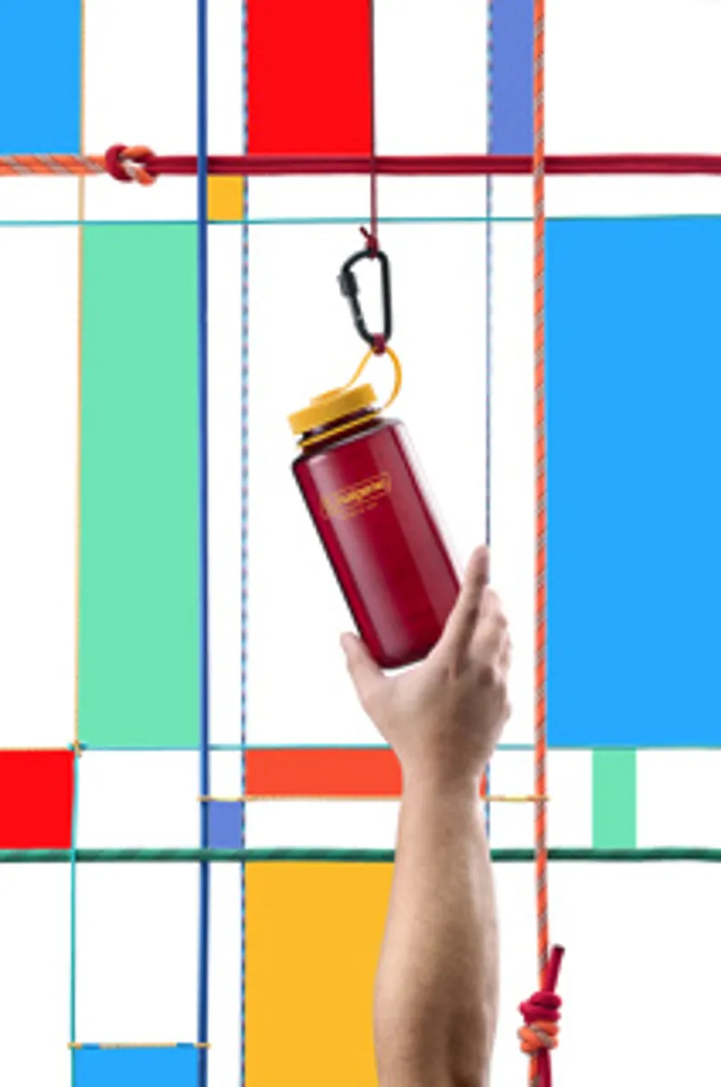 Nalgene Wide Mouth Sustain Tritan Bottle Colour Block Laker -3