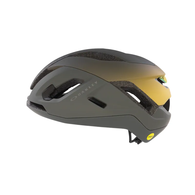 Oakley ARO5 Race MIPS Road Helmet Dark Grey/Light Curry